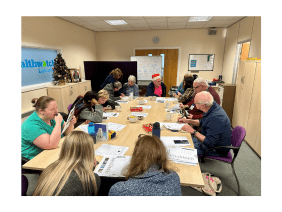 Image of volunteers and Healthwatch Lancashire Staff